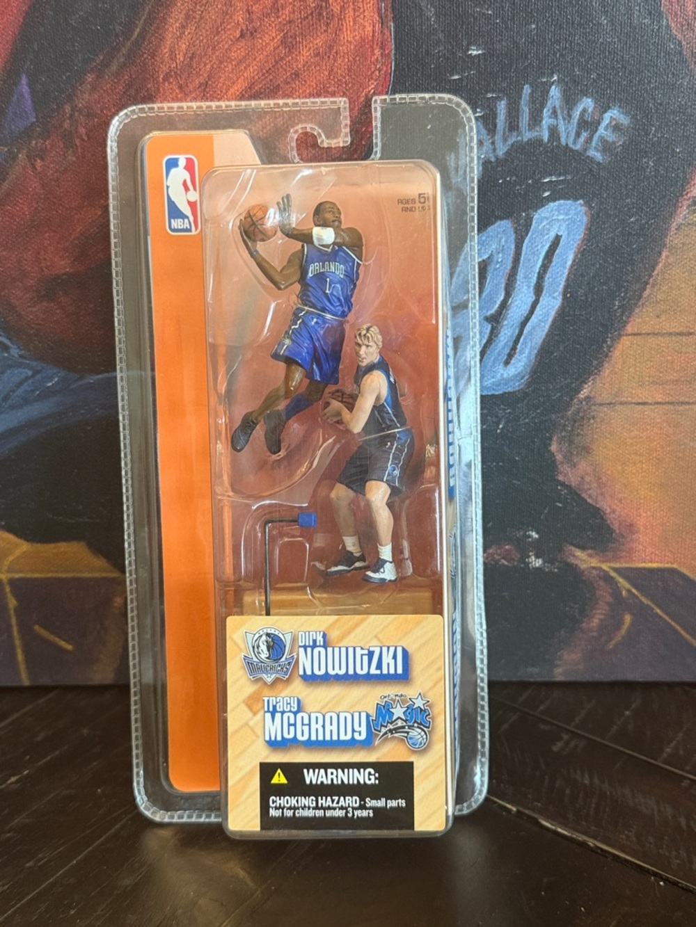 McFarlane NBA Dirk Nowitzki and Tracy McGrady 2003 Basketball Figures New Sealed